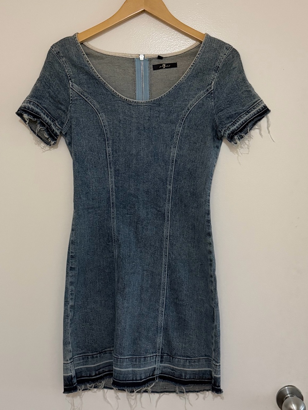 7 for All Mankind denim mini dress